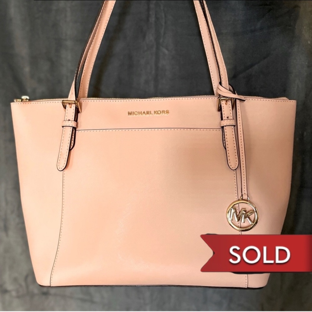 Michael Kors Jet Set Tote Powder Pink Leather